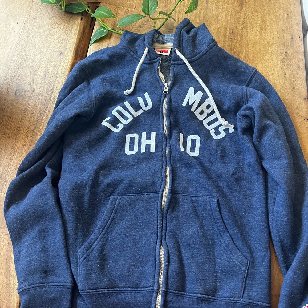 HOMAGE Blue Hoodie with Drawstrings